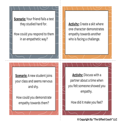 Building Empathy Through Scenario Cards & Activities 💡❤️