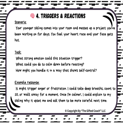 Gifted Minds, Growing Hearts: SEL Task Card Collection