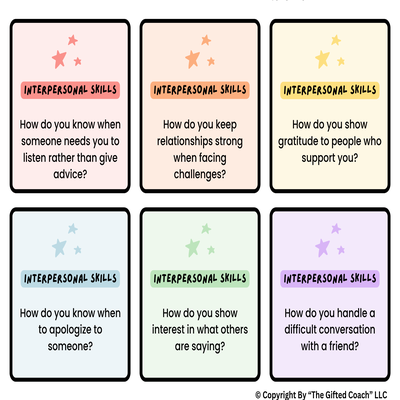 Growth & Grit: Emotional Learning Reflection Prompt Cards