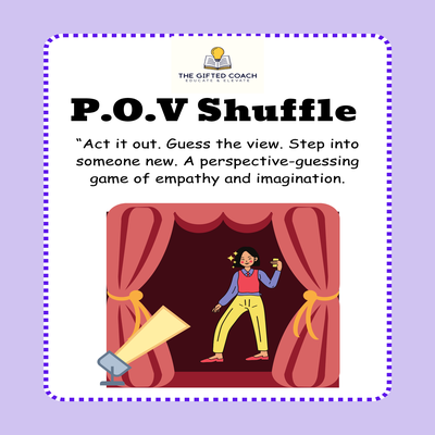 POV Shuffle: “One Situation. Four Perspectives. Whose Mind Are You In?” 🎭