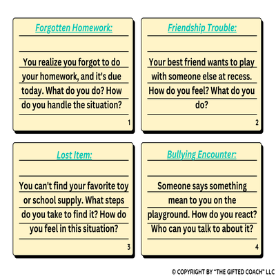 Gifted Social Situations Task Cards: Real-Life Challenges. Thoughtful Responses. Lasting Skills.