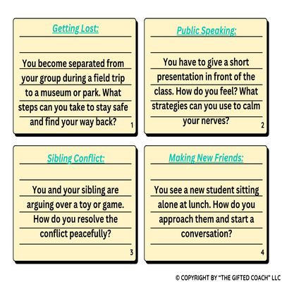 Gifted Social Situations Task Cards: Real-Life Challenges. Thoughtful Responses. Lasting Skills.
