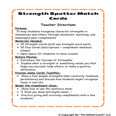 Strength Spotter Cards