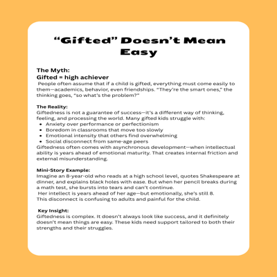 Gifted 101 Series: Myths & Misconceptions About Gifted Kids