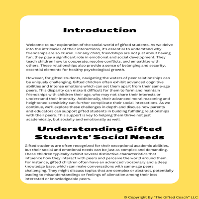 Gifted 101 Series: The Social World of Gifted Learners
