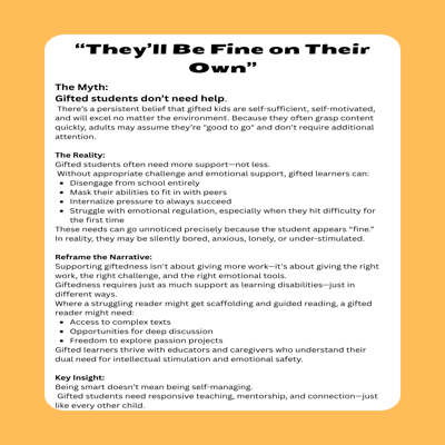 Gifted 101 Series: Myths & Misconceptions About Gifted Kids