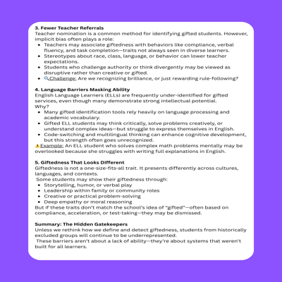 Gifted 101 Series: Giftedness Across Cultures & Equity in Identification