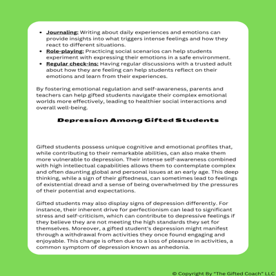 Gifted 101 Series: Mental Health Challenges of Gifted Children