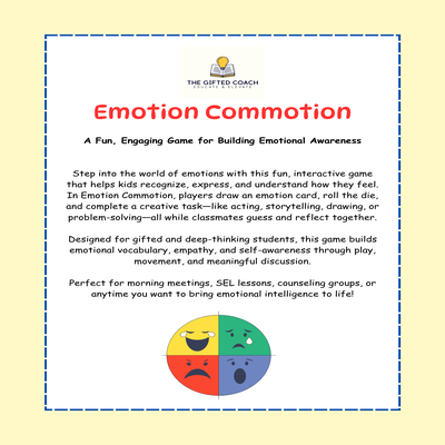 Emotion Commotion: A Playful Way to Explore Big Feelings 🎭💡