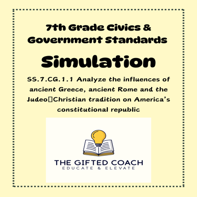 Florida Civics Simulation: American Political Influences (SS.7.CG.1.1)