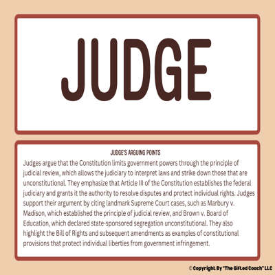 Florida Civics Simulation: Limiting Government Powers (SS.7.CG.1.9)