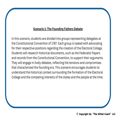 Florida Civics Simulation: The Electoral College (SS.7.CG.3.14)