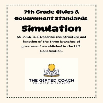 Florida Civics Simulation: Citizens Addressing Issues (SS.7.CG.2.10)