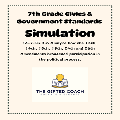 Florida Civics Simulation: The Impact of Key Amendments (SS.7.CG.3.6)