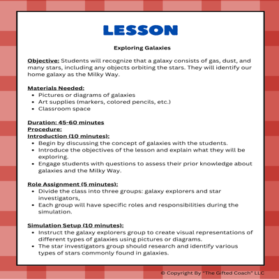 Florida 5th Grade Science Simulation: SC.5.E.5.1 – The Milky Way Galaxy 🌌✨