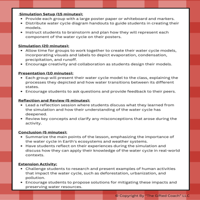 Florida 5th Grade Science Simulation: SC.5.E.7.1 – The Water Cycle 💧🌧️☀️