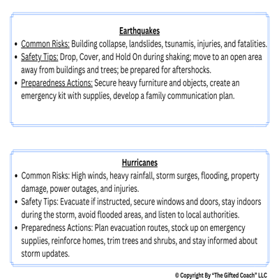 Florida 5th Grade Science Simulation: SC.5.E.7.7 – Family Preparedness Plan 🏠⚡🌪️🌊