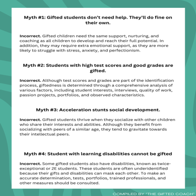 Common Myths of the Gifted Child