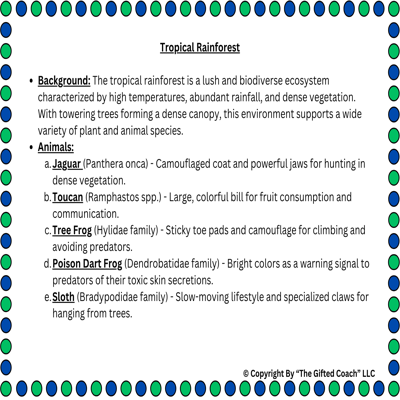FL 5th Grade Science Simulation: Animal & Plant Adaptations (SC.5.L.17.1)