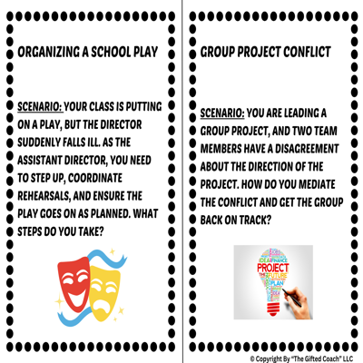 Leadership Scenario Task Cards