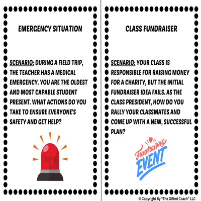 Leadership Scenario Task Cards