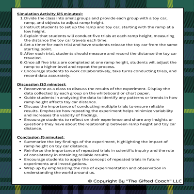 FL 5th Grade Science Simulation: Repeated Trials (SC.5.N.1.3)