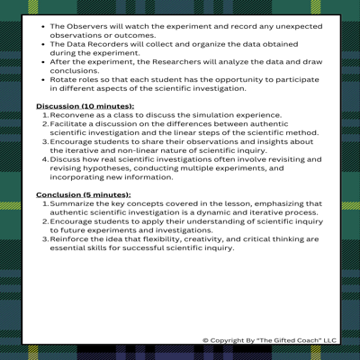 FL 5th Grade Science Simulation: Scientific Investigations (SC.5.N.1.5)