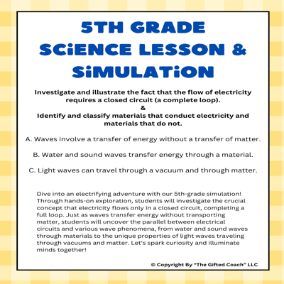 Florida 5th Grade Science Simulation: SC.5.P.11.1 & SC.5.P.11.2 – Electrical Circuits 🔌💡