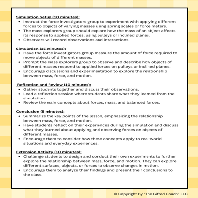 Florida 5th Grade Science Simulation: SC.5.P.13.3 & SC.5.P.13.4 – Force & Mass of Objects ⚖️🚀