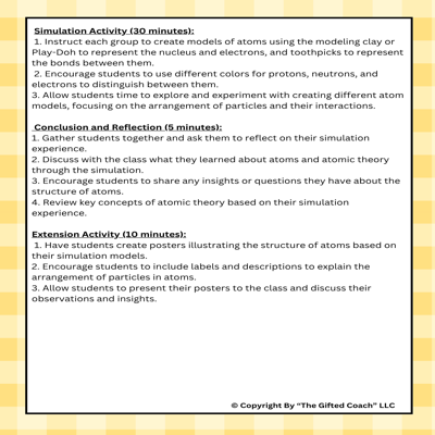 Florida 5th Grade Science Simulation: SC.5.P.8.4 – The Theory of Atoms