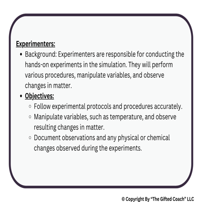 Florida 5th Grade Science Simulation: SC.5.P.9.1 – Physical & Chemical Changes