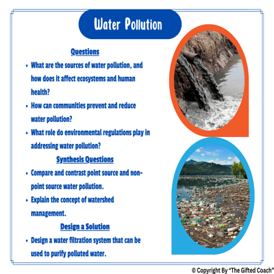 Environmental Disaster “HOT” Cards for Elementary Gifted Students