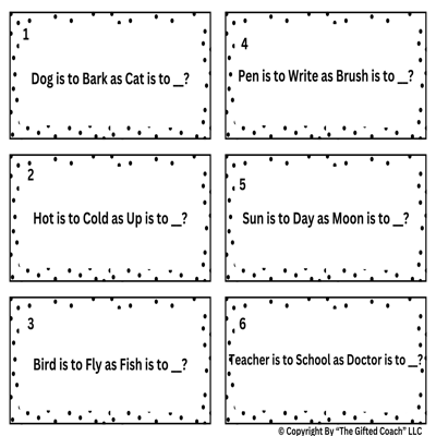 Elementary Analogy Cards: Big Thinking in a Small Pack! 🧩