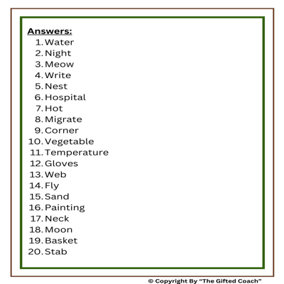 Grade Level Critical Thinking Analogy Problems