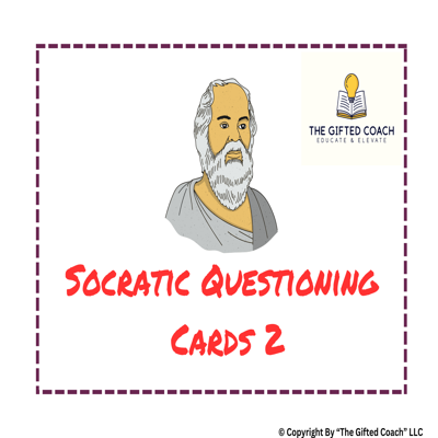 Socratic Question Cards: 20 Topics to Spark Deeper Thinking