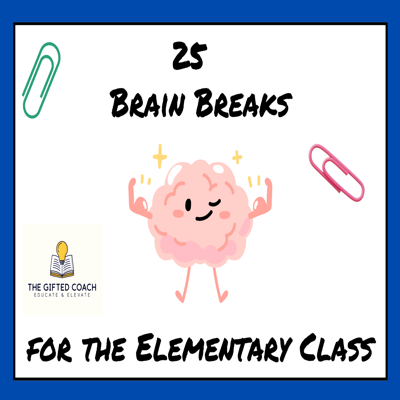 Brain Break Cards for Elementary 🧠✨