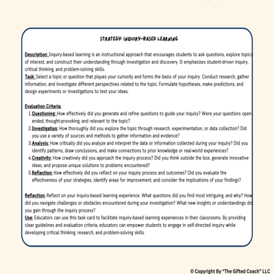 NAGC LEAP Reflective Journey: Use LEAP to Analyze Your Lessons Guide