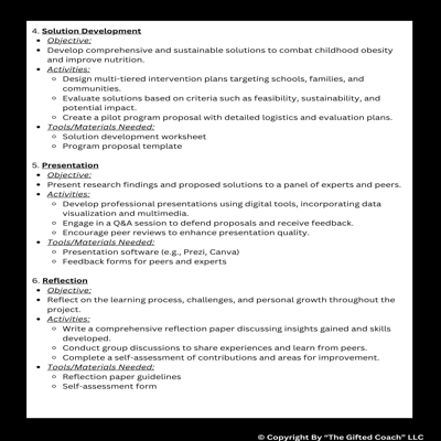 Middle School PBL: Problem-Based Learning – Tackling Childhood Obesity & Nutrition 🥦⚡