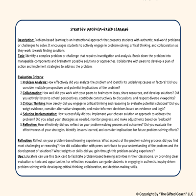 NAGC LEAP Reflective Journey: Use LEAP to Analyze Your Lessons Guide