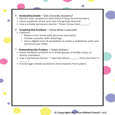 IIM Primary Research Project Guide & Process: “Learning About Our World!” 🌍✏️