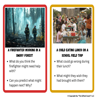 Primary People & Settings – Observation & Prediction Prompts (Primary) See it. Think it. Fix it. 🧠🔎🛠️