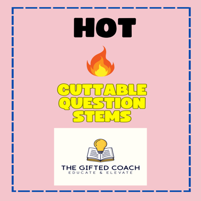 HOT Question Stem Cards: Cut & Use