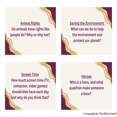 Socratic Question Cards: 20 Topics to Spark Deeper Thinking