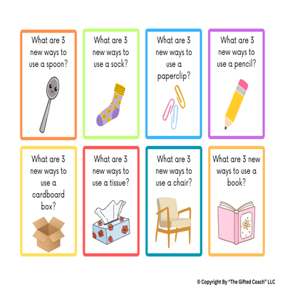Primary 28 "Think of Another Use" Task Cards