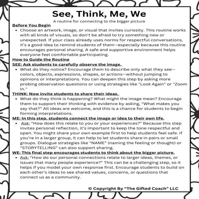 Thinking Tool Cards: Visible Learning Strategies Guide & Activities 🧠✨