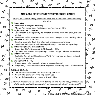 Story Blender Cards: Where Creativity Meets Critical Thinking ✨