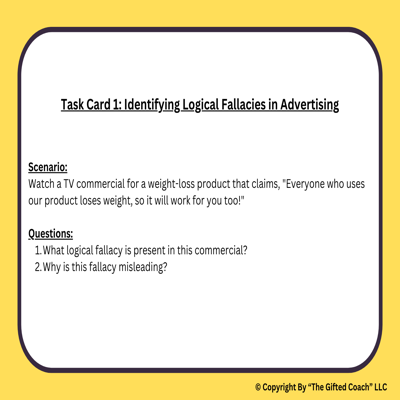 Middle School Critical Thinking Task Cards: 60 HOT Activities for Curious Minds ✨